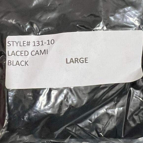 San Francisco City Lights Gypsy Lace Cami Tank Top Black Size L Large NEW - Picture 6 of 6